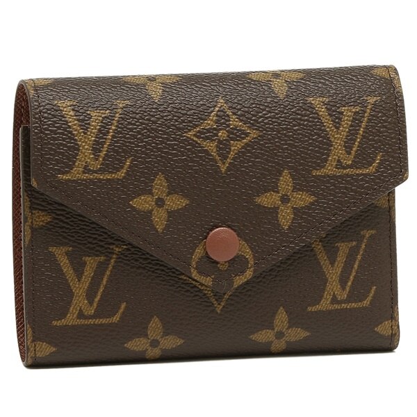 ルイヴィトン 財布 LOUIS VUITTON M62472 モノグラム ポルトフォイユ ヴィクトリーヌ レディース 三つ折り財布 モノグラム 茶色