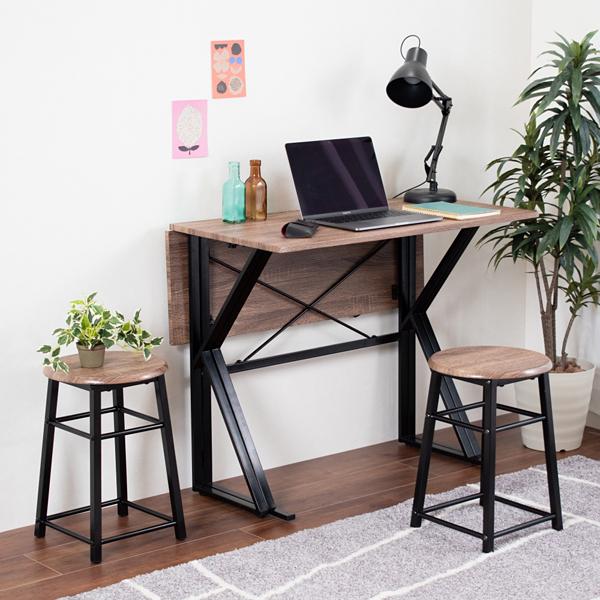 ダイニングセット 3点 ダイニングテーブルセット 2人用 ダイニングテーブル ダイニングチェア バタフライ 天板 スツール 椅子 デスク 机 コンパクト リモート 16,053円