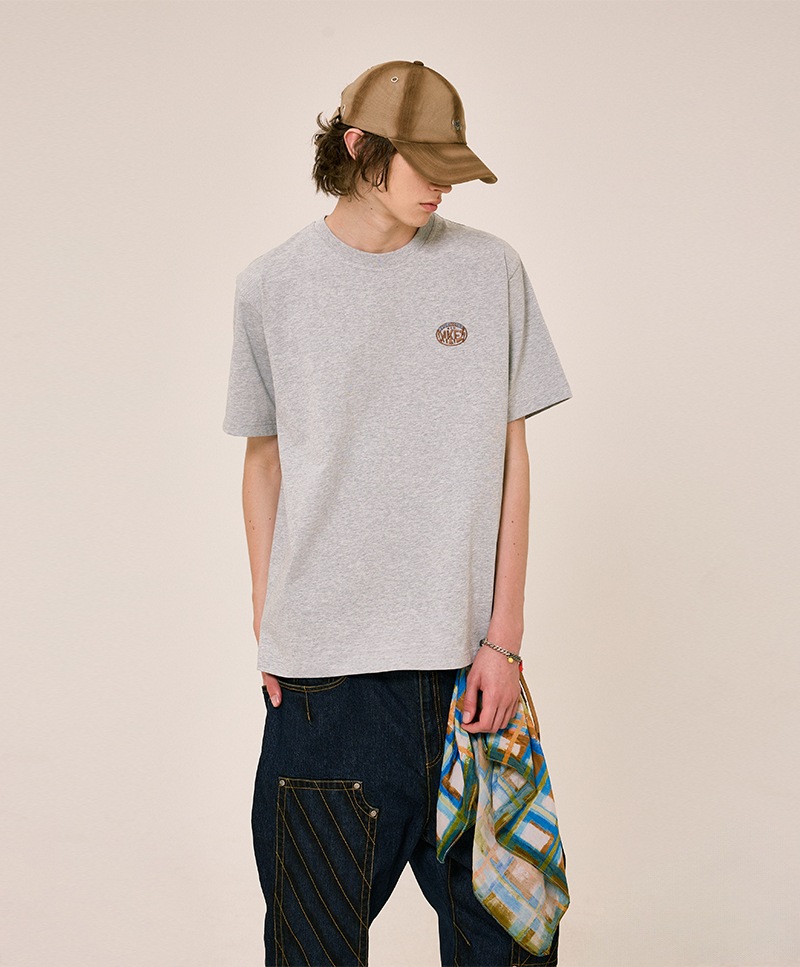 NKFT HEAVY COTTON T-SHIRT [MELANGE GRAY]