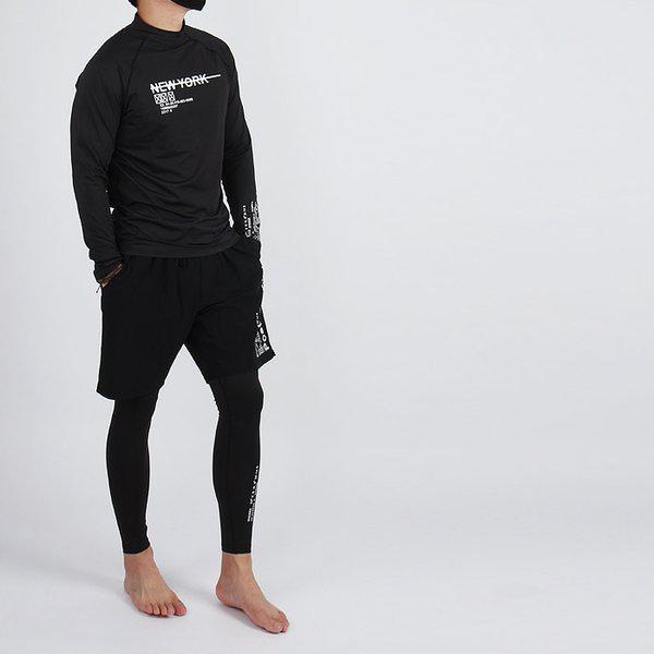 BH メンズ ビッグサイズ レタリング ラッシュガード 3種