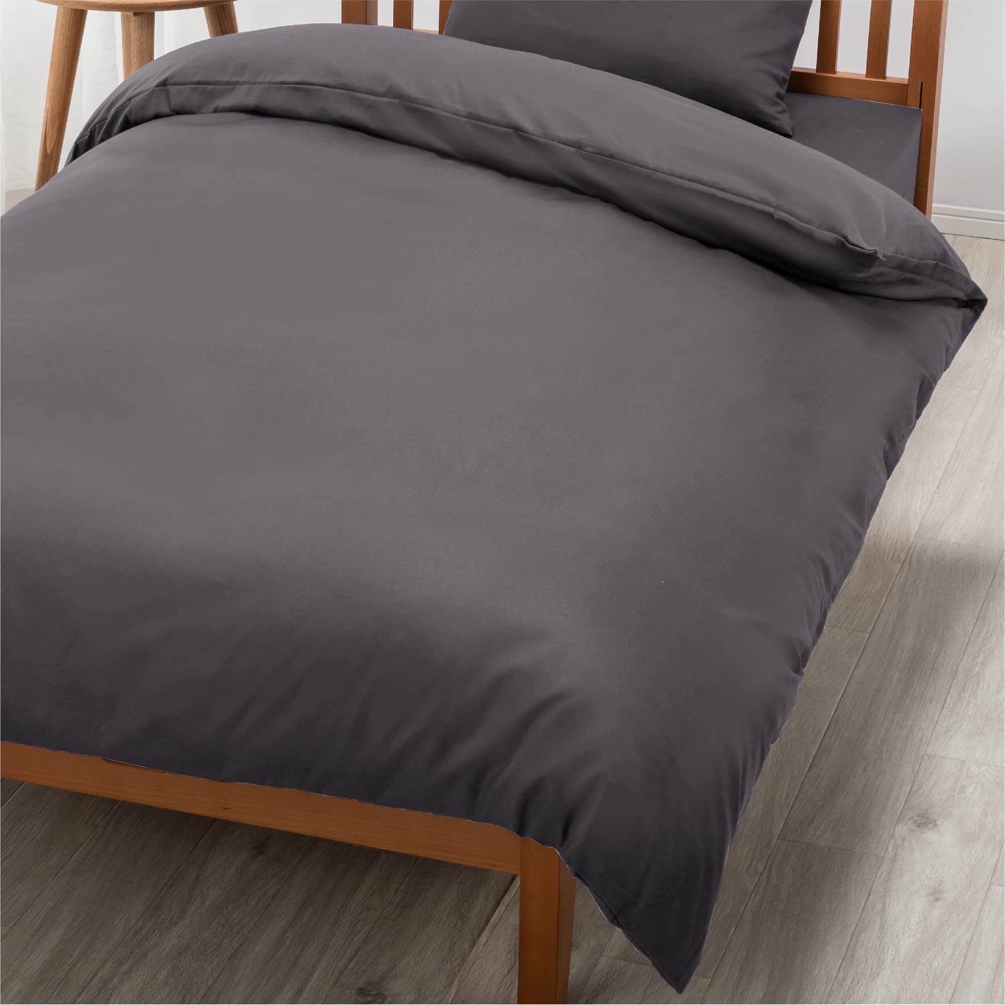 nishikawa【西川】 掛け布団カバー シングル 洗える 肌に優しいコットン100% ブロード生地 クイックスナップで着脱簡単 ふとんの出し入れが簡単な両サイドダブルファスナー 無地 ボーテ BE 7,669円