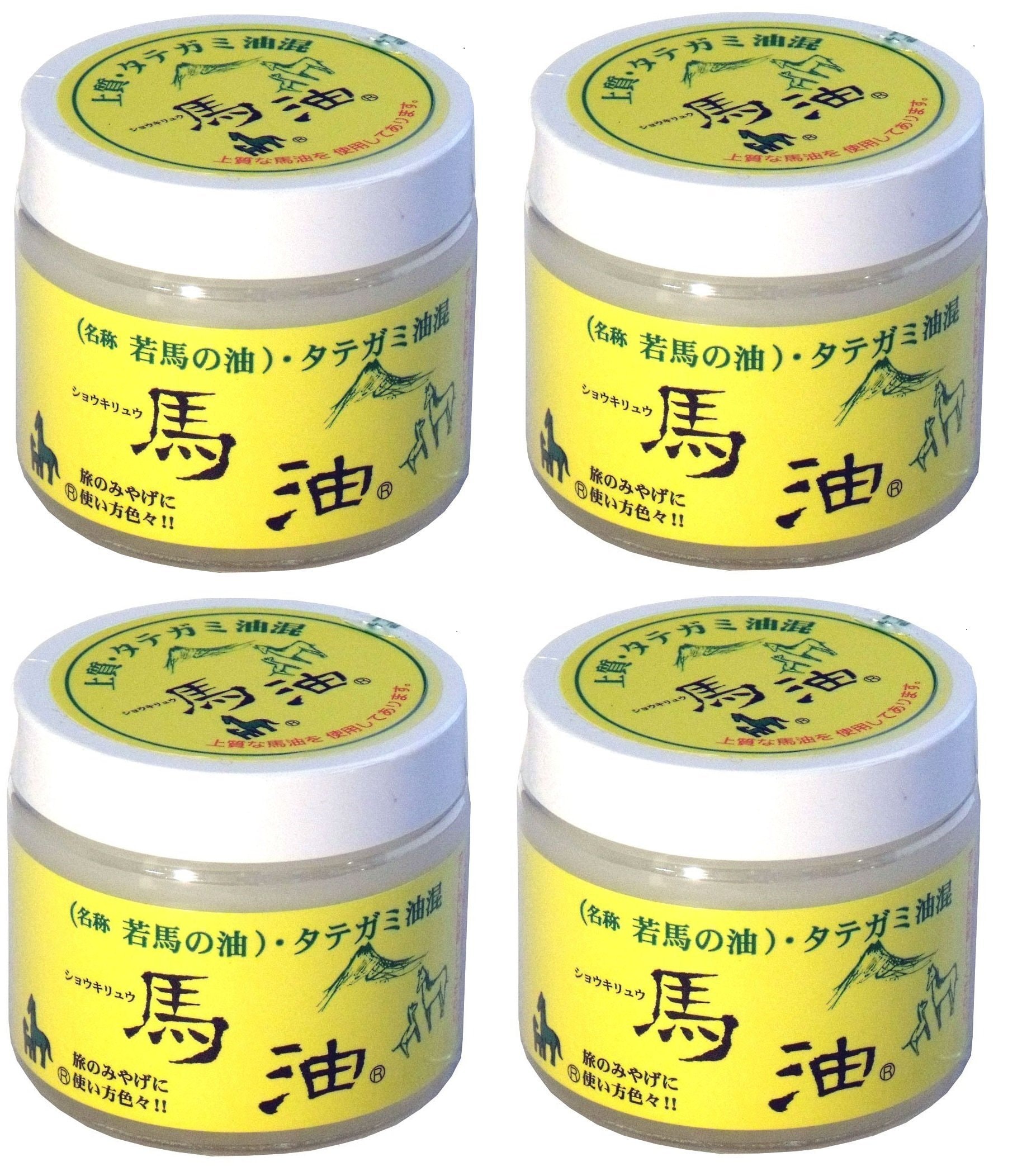 Qoo10最安値挑戦 金石衛材 ショウキリュウ 馬油(若馬の油) 80ml×4セット