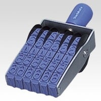 欧文６連 特大号 ゴシック体 CF-6LG