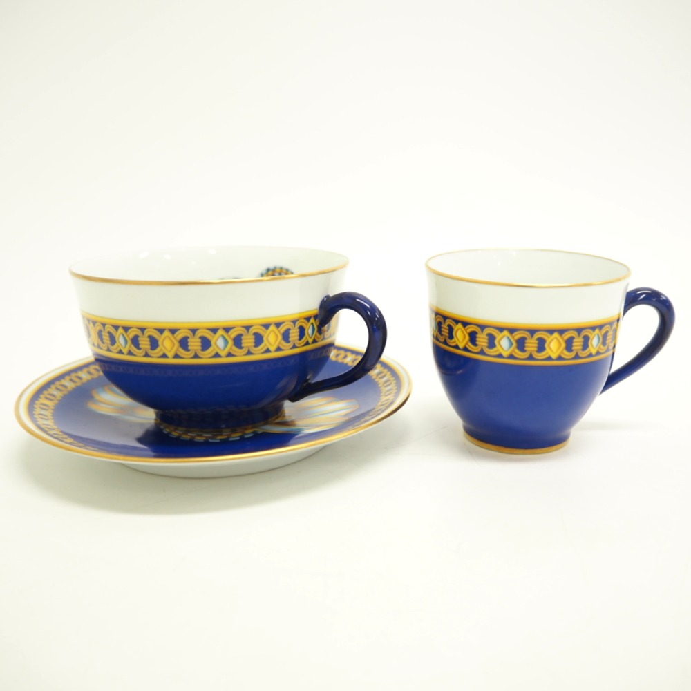 カップ ソーサ― デミタスカップ ティーカップ Cocarde De Soie 陶器 マグカップ ブルー ユニセックス