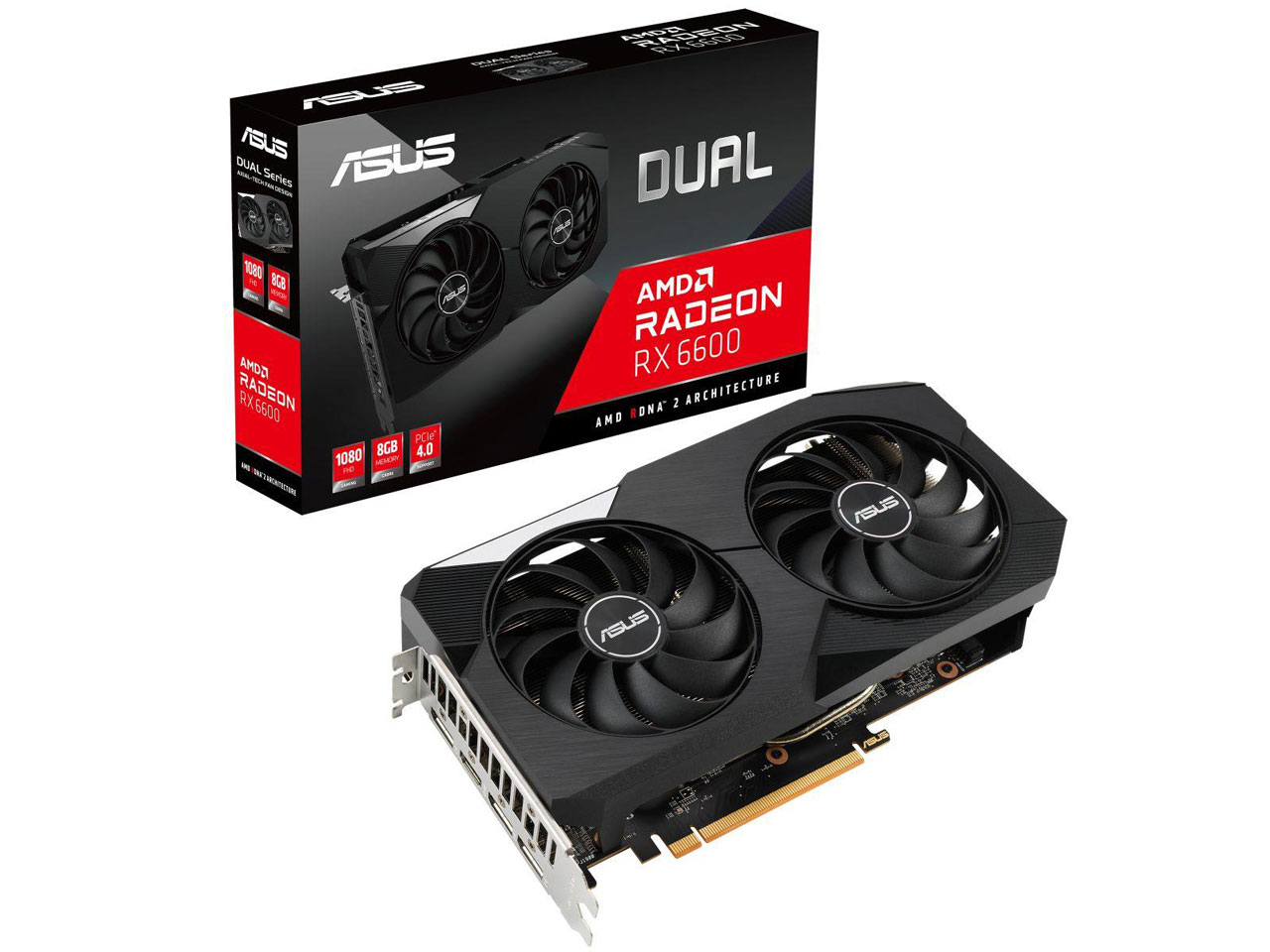 ASUS グラフィックボード DUAL-RX6600-8G [PCIExp 8GB] 即納OK