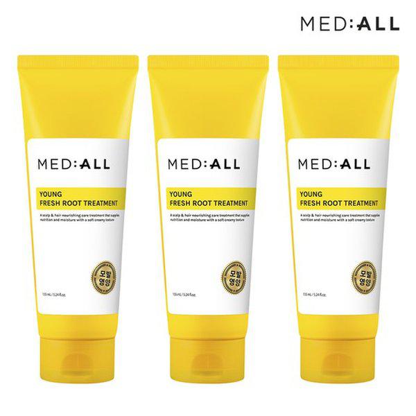 Young Fresh Root Hair Strengthening Treatment 155ml Woody Herbal Scent 3pcs