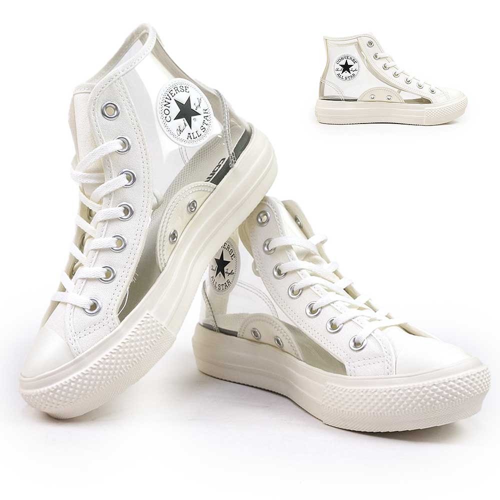 スニーカー オールスター ライト PLTS クリアマテリアル HI ハイカット レディース 軽量