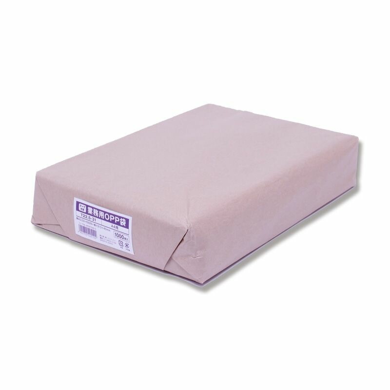 （まとめ買い）シモジマ SWAN OPP袋 業務用OPP袋 T 22.5-31（A4用） 1000枚クラフト包 幅225x高310+40mm 006794613 [x3セット] 16,637円
