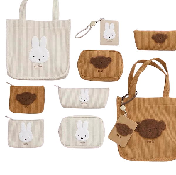 ミッフィーグッズまとめ売り＋化粧ポーチ Miffy MF スクエアポーチ ミッフィー & ボリス 粧美堂 小物入れ