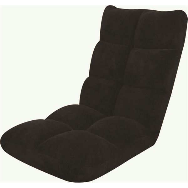 座椅子 パーソナルチェア 幅42cm ブラック 14段階 リクライニング もこもこリクライナー リビング ダイニング インテリア家具 7,750円