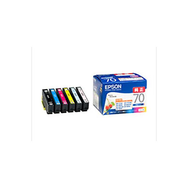 ( 純正品 ) EPSON エプソン インクカートリッジ (IC6CL70 6色パック)