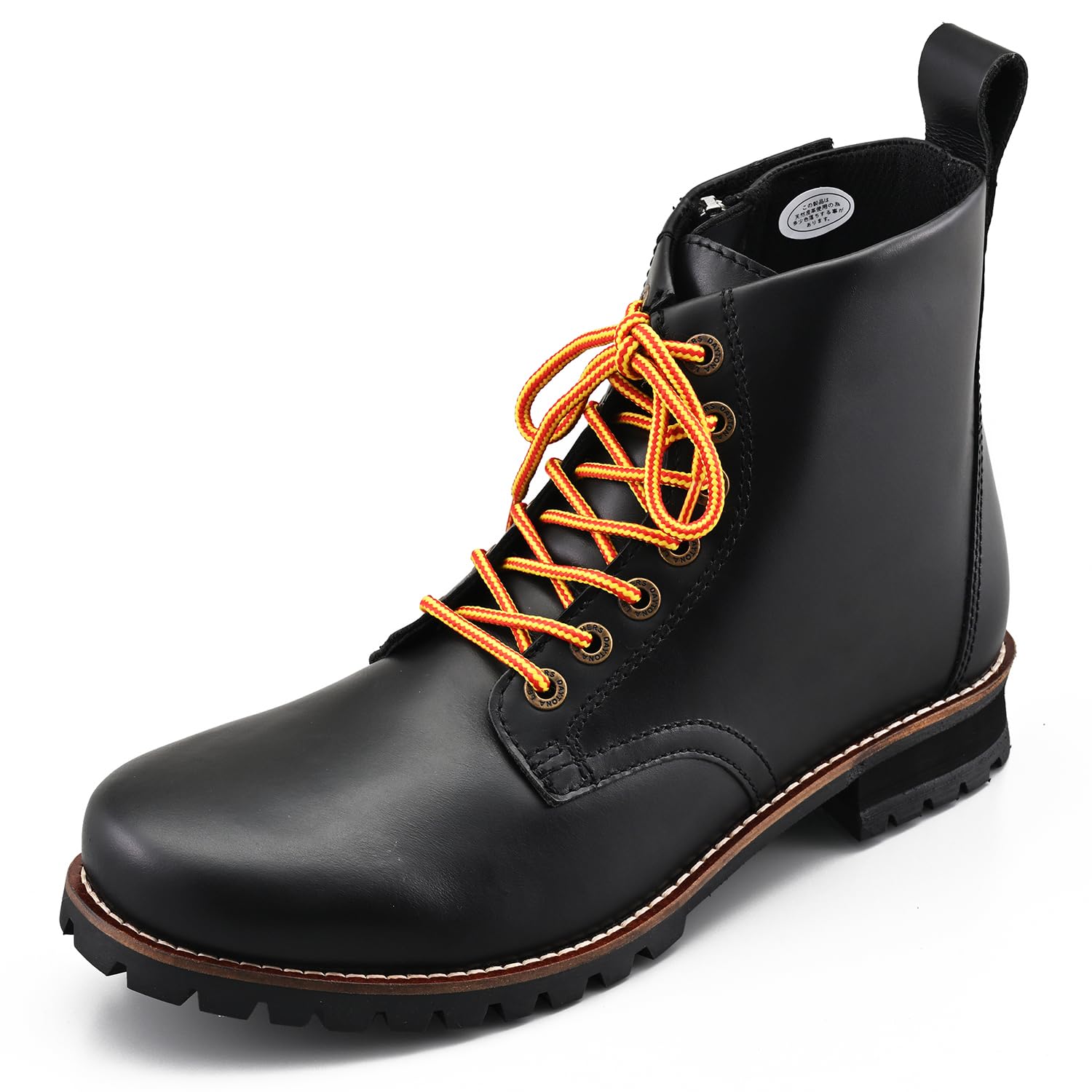 デイトナ(Daytona) バイク ブーツ ライディングブーツ ショートブーツ 本革 牛革 シフトパッド内蔵 サイドジップ HBS-003 ブラック 25.5cm/メンズ 96964