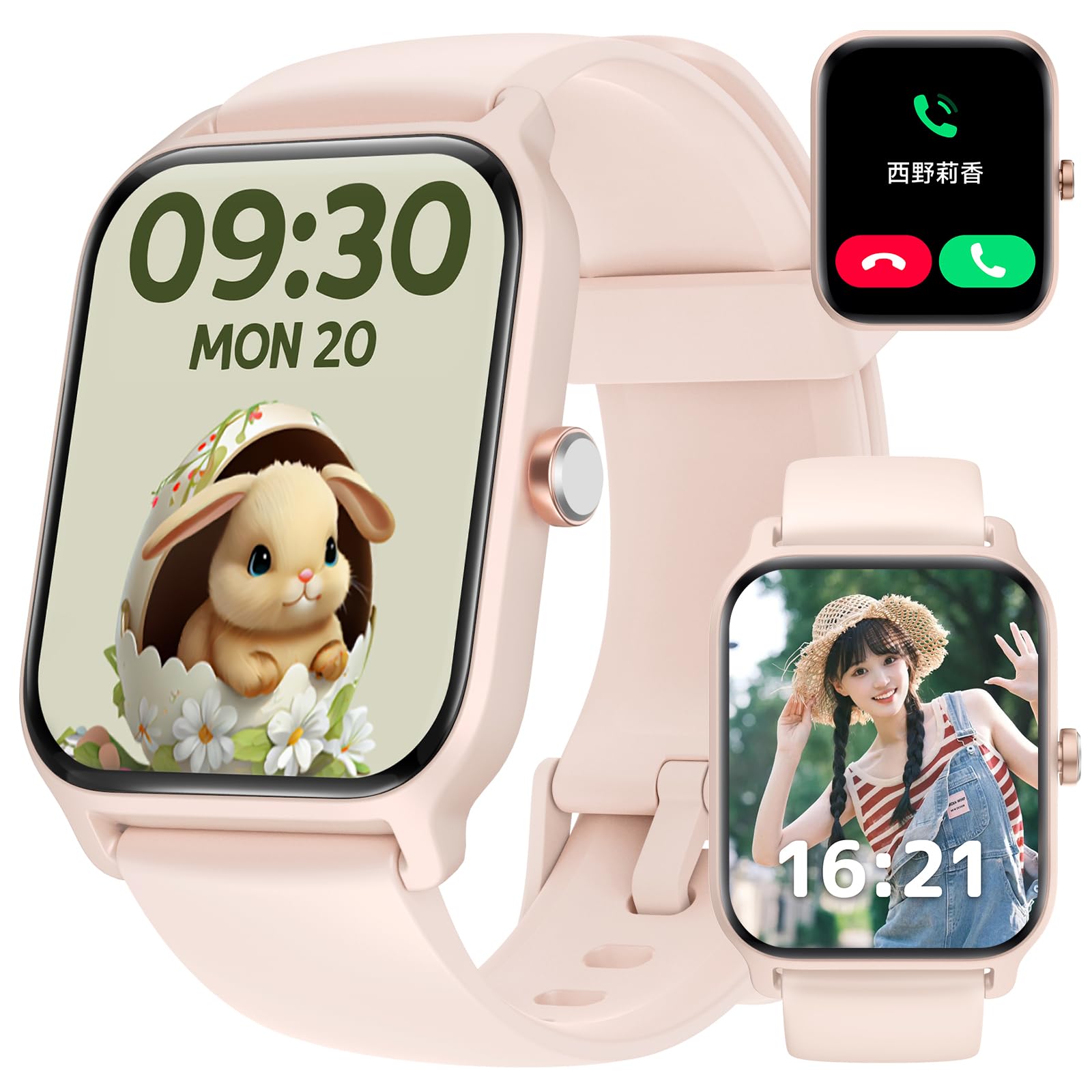 Yoever スマートウォッチ 2024最新 Bluetooth通話付き i Phone対応