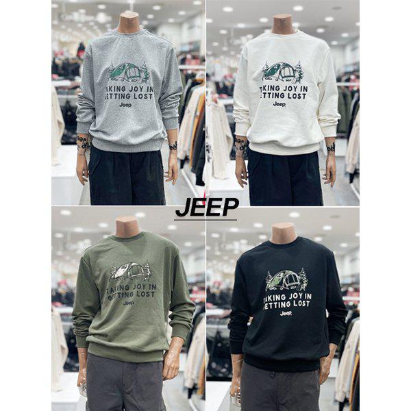 男女共用キャンププリントマンツーマン(JR1TSU896)_DG