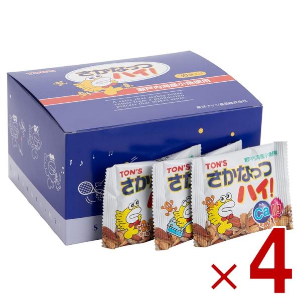 東洋ナッツ TON S トン さかなっつハイ！ さかなっつ さかナッツ お菓子 小魚 アーモンド ナッツ カルシウム （10g×30袋） 4個