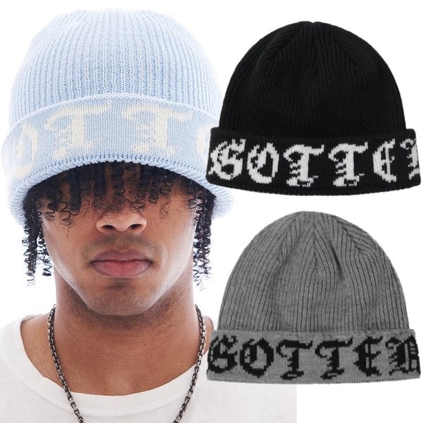 GOTHIC BEANIE 3色 韓国の人気スタイル
