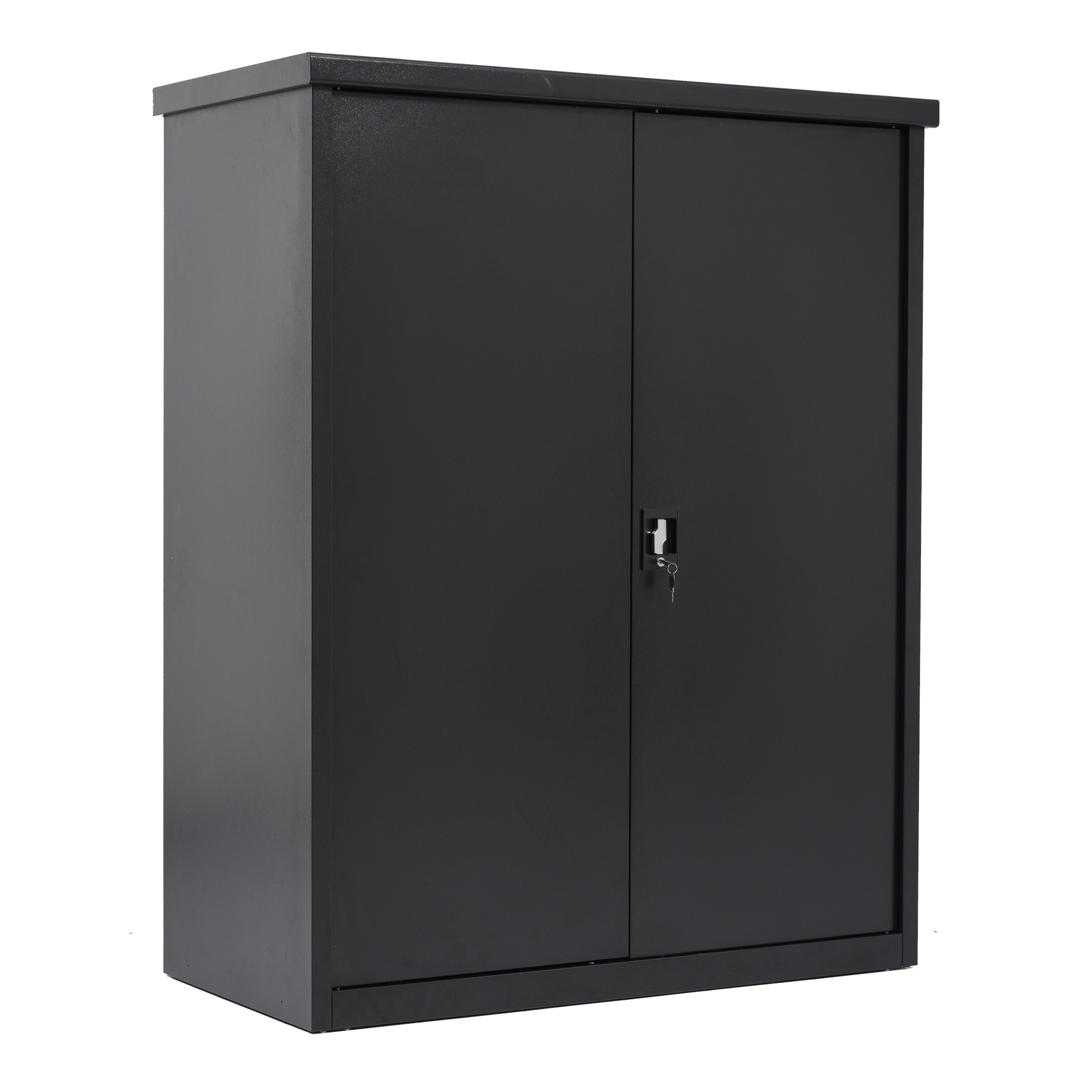 【国内へ発送&送·料·無·料】94【ブラック 可動棚二枚付き】120*60*154cm 戸外収納庫 倉庫 大型物置 屋外 防水/耐侯 収納可能 ガーデン/庭/田畑/農場 頑丈 大容量