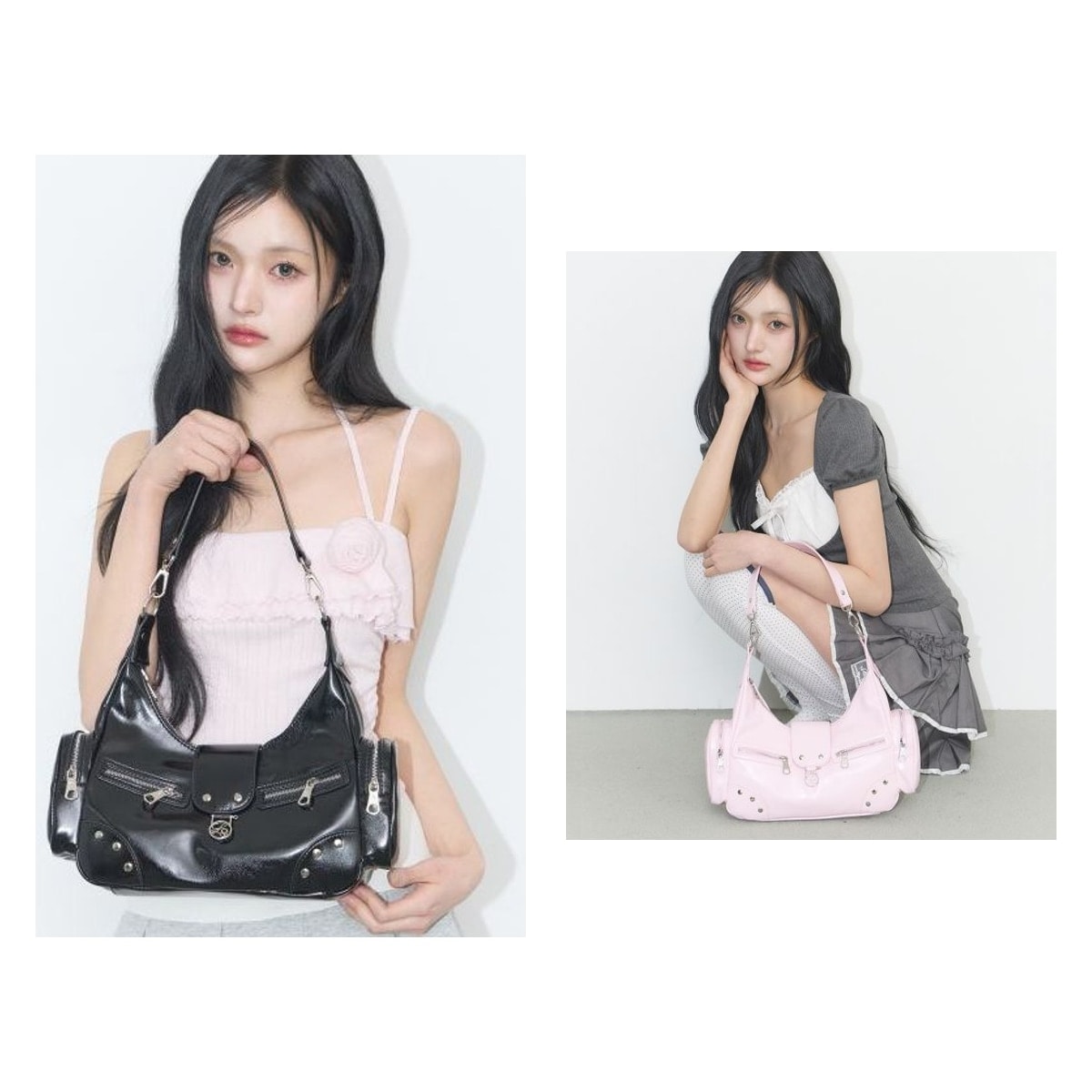 【ILLIGO】 Ruby Stud Shoulder Bag 2色 正規品