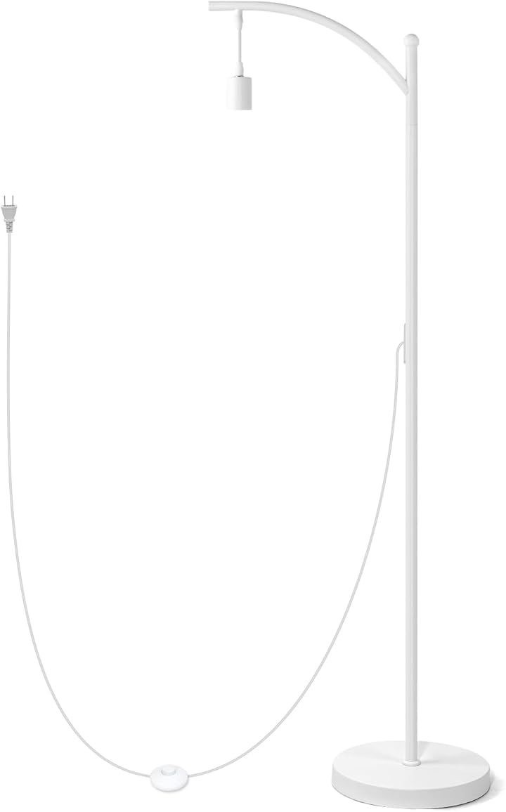 植物育成向けフロアスタンド 電球は付属しません ソケット口金サイズE26 おしゃれなデザイン 簡単設置 耐高温セラミック 家庭用照明 (ホワイト)
