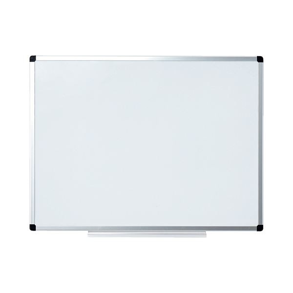 （まとめ） TANOSEEアルミフレームホワイトボード 無地 L 600×450mm 1枚 (×3セット)