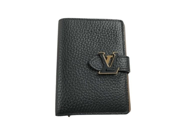 二つ折り財布 LV ヴェルティカル ウォレット コンパクト M81561 トリヨンレザー ノワール系 コンパクト ウォレット 人気 ブランド プレゼント メンズ レディース【本物保証】