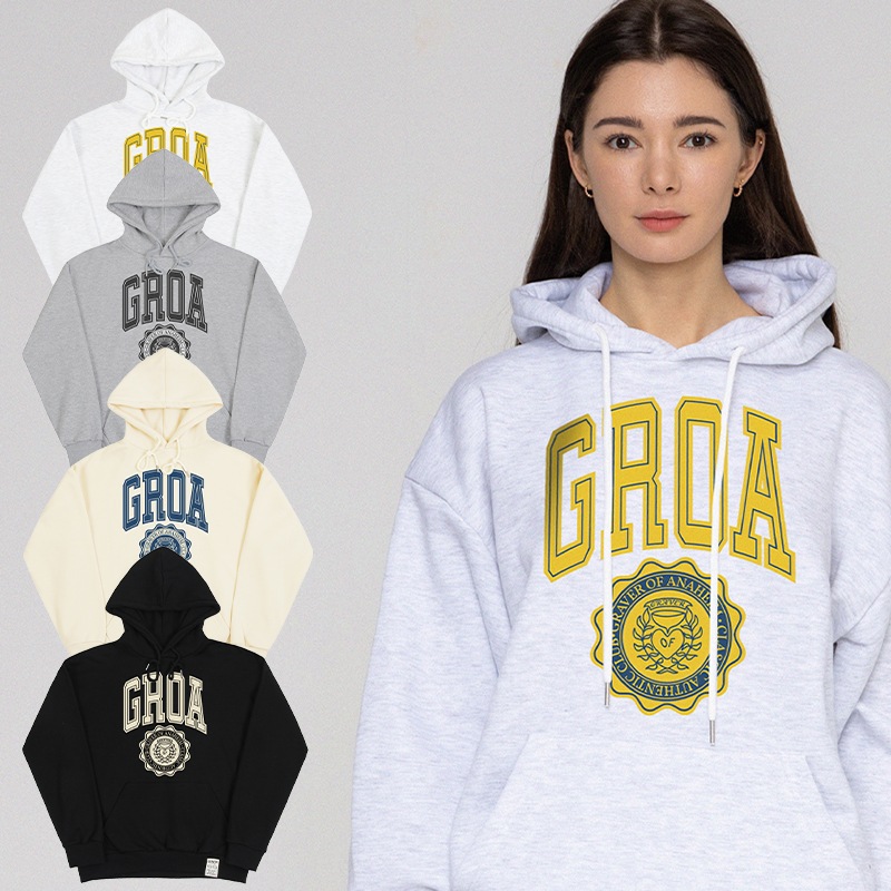 [UNISEX]GROA Logo Classic Heart Hoodie_4color 5,470円
