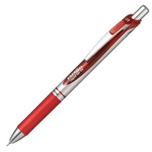 流行に  ノック式エナージェル ゲルインクボールペン ぺんてる (まとめ) 0.5mm 30セット 1本 BLN75Z-B シルバー) (軸色 赤 筆記具