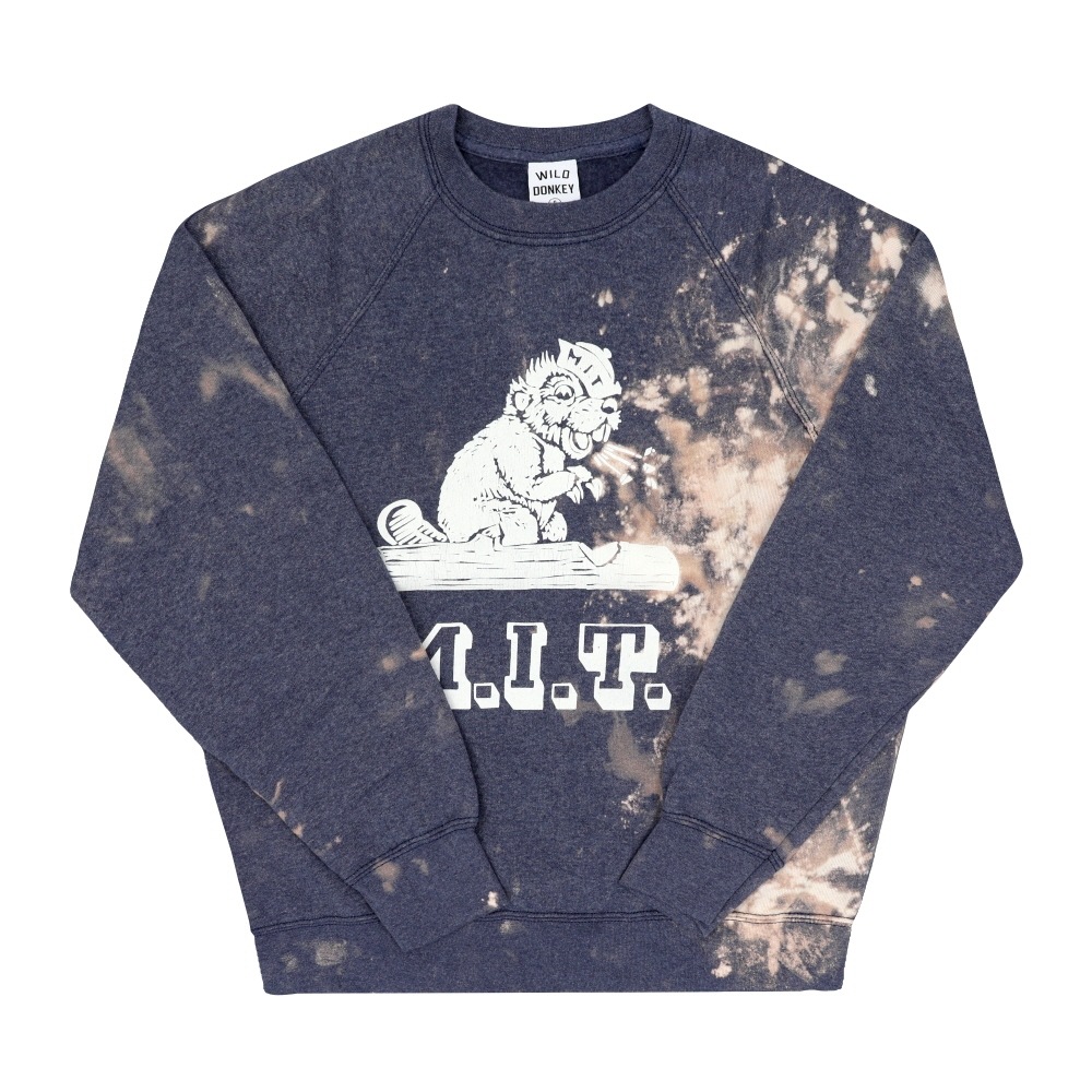 ワイルドドンキー ユニセックストレーナー BLEACHED HEATHER BLUE FG-MIT