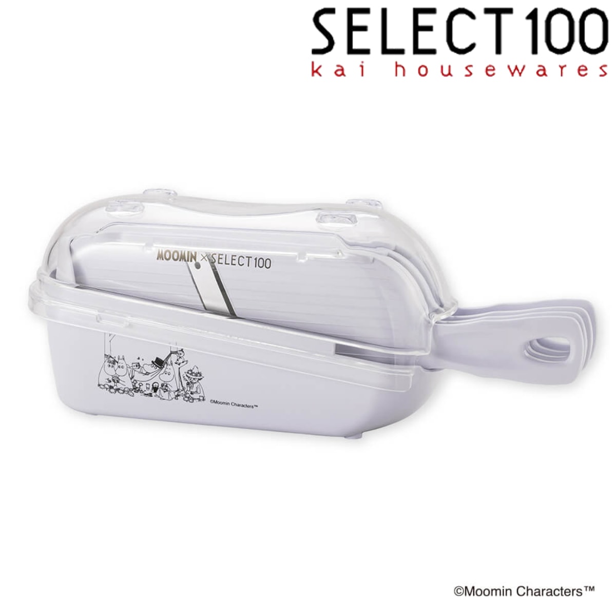 調理器セット SELECT100xムーミン 食洗機対応 おろし器 千切り器 セレクト100 スライサー せん切り器 千切り 指ガード キャベツ 調理小道具 下ごしらえ用品 調理 調理器具