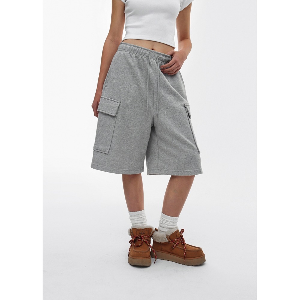 ブラックアップ [B-BASIC] ヘビーコットンカーゴバミューダバンディングパンツ