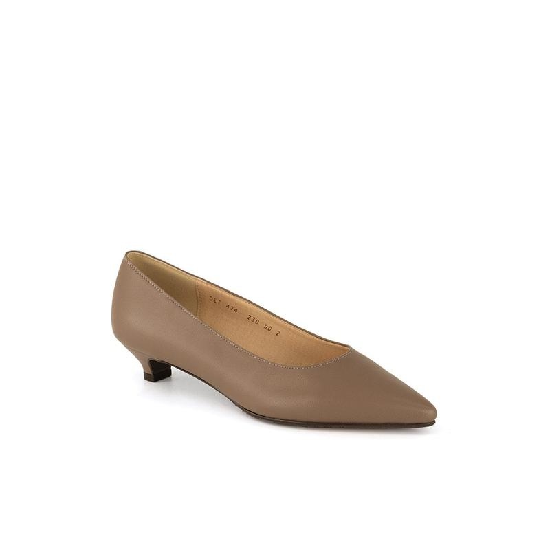 女性靴 3cm ベーシック スティレット パンプス DLF424LS33 (ジンベージュ)