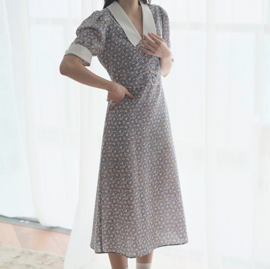 ワンピース 袖あり かわいい 大人可愛い きれいめ シンプル カジュアル 大人 上品 おしゃれ