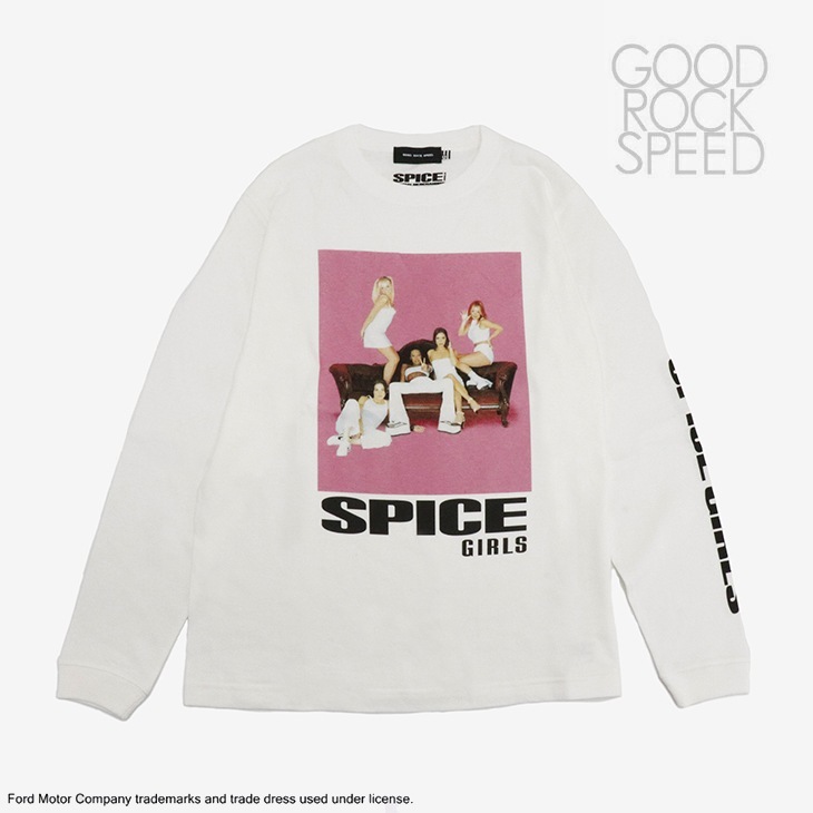 スパイス ガールズ フォト アート ロングスリーブ Tシャツ/ホワイト（25SPG001W）