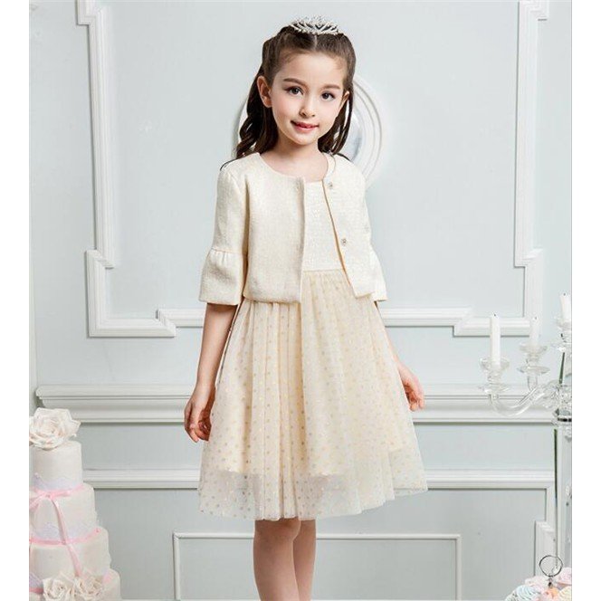 子供ドレス ボレロ付けフォーマル キッズ女の子 ジュニア 子供服 ワンピース 七五三 結婚式 ピアノ