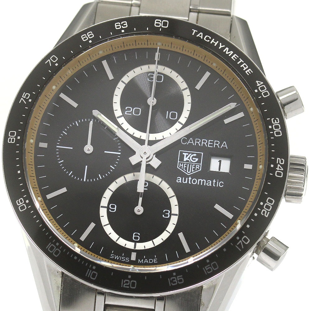 タグホイヤー TAG HEUER CV201V カレラ リングマスター クロノグラフ 自動巻き メンズ _846157【中古】