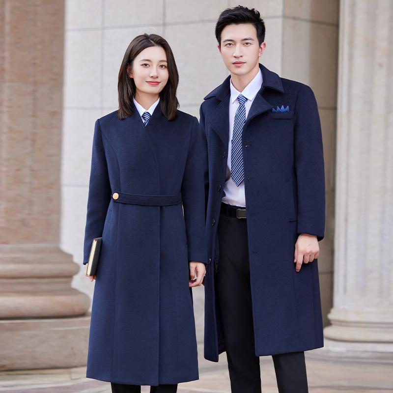 秋服 レディース ファッション オシャレ カワイイ シンプル 大人カワイイ 大きいサイズ ネイビー ブルー ウール コート 服 ハイエンド ビジネス フォーマル メンズ 厚手 ビジネスウェア 9,429円