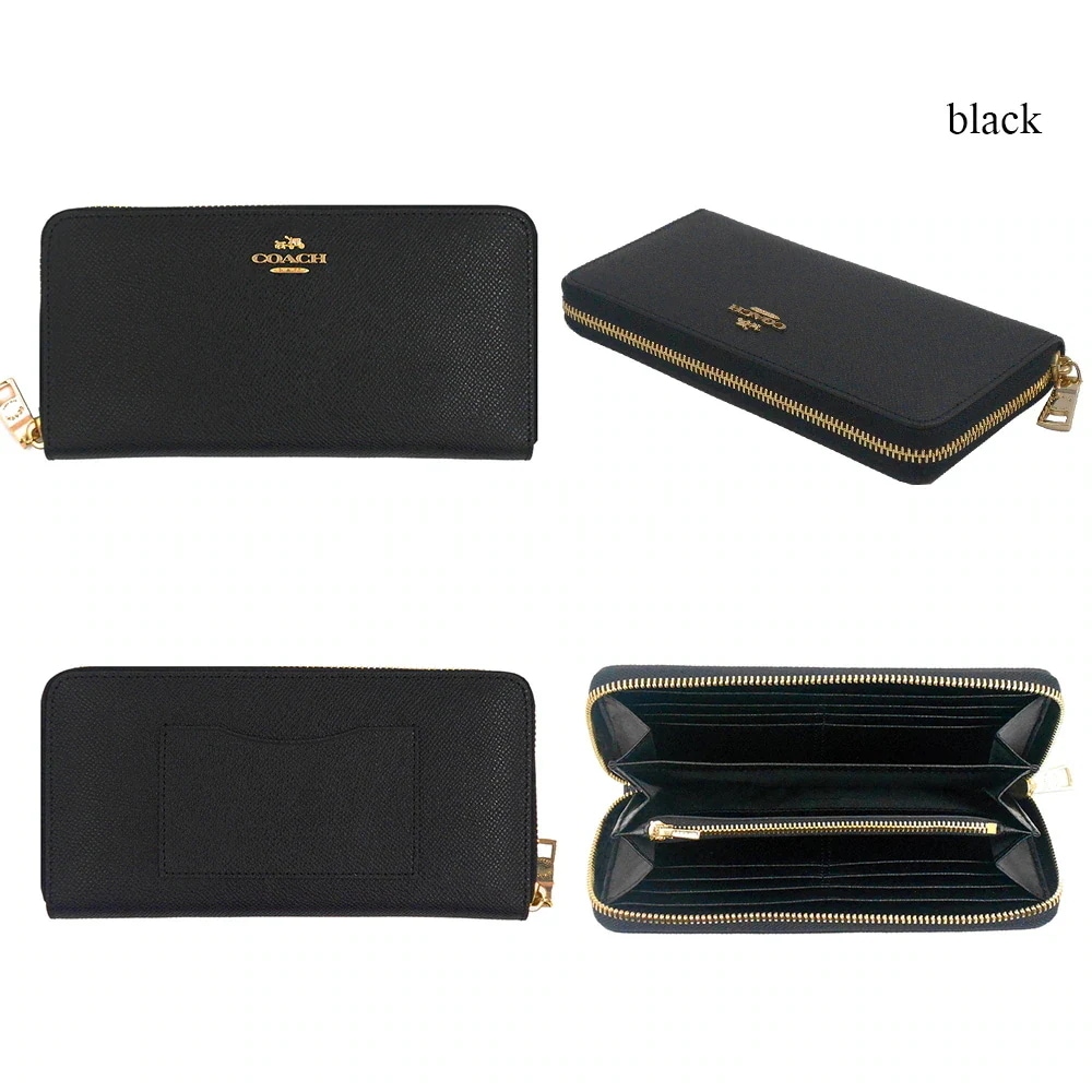 COACH 長財布新品 Qoo10] Coach COACH コーチ 財布 長財布 F52 : バッグ・雑貨