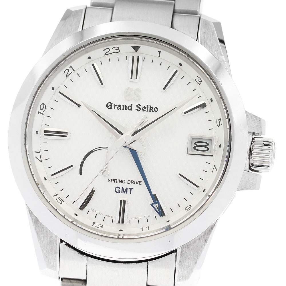 セイコー SEIKO SBGE209/9R66-0AE0 グランドセイコー GMT パワーリザーブ スプリングドライブ メンズ 箱・保証書付き_922164【中古】