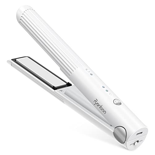 色：ホワイト Ryanboo コードレスヘアアイロン USB充電式ヘアアイロン コードレス ミニ ス