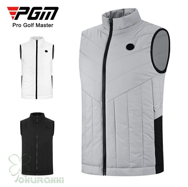 ゴルフベスト メンズ ジャケット ゴルフウェア 防風 保温 秋冬 スポーツウェア 男性用 紳士 カジュアル2410gfjk19