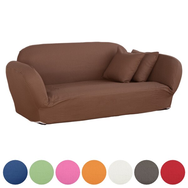 ソファ 幅137－170cm リクライニング 5段階 ひじ掛け ワッフル生地 フロアソファ