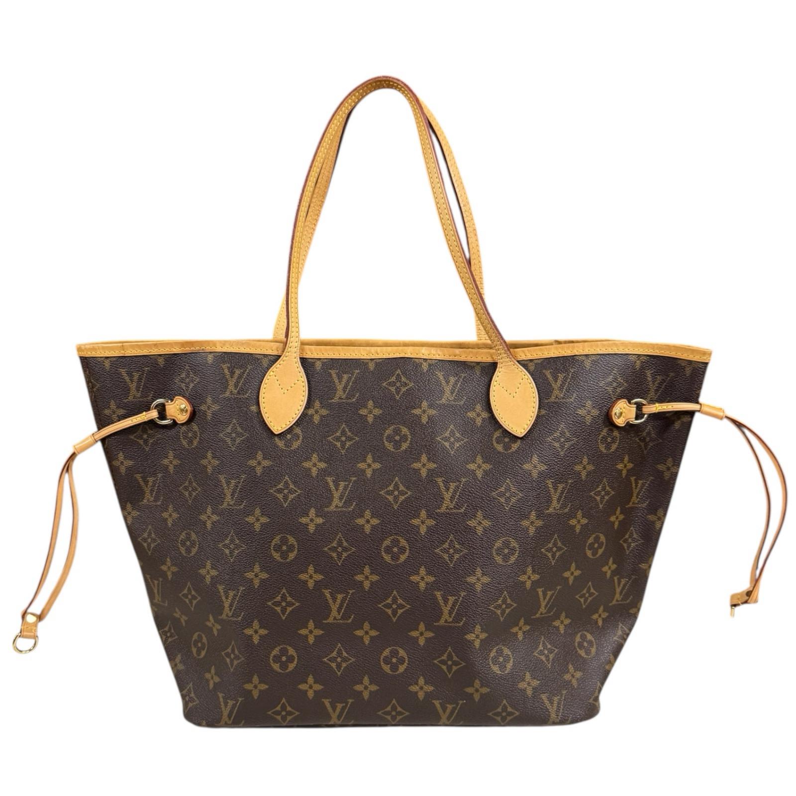 ルイヴィトン ネヴァーフルMM モノグラム トートバッグ モノグラムキャンバス M40156 ブラウン LOUIS VUITTON 中古