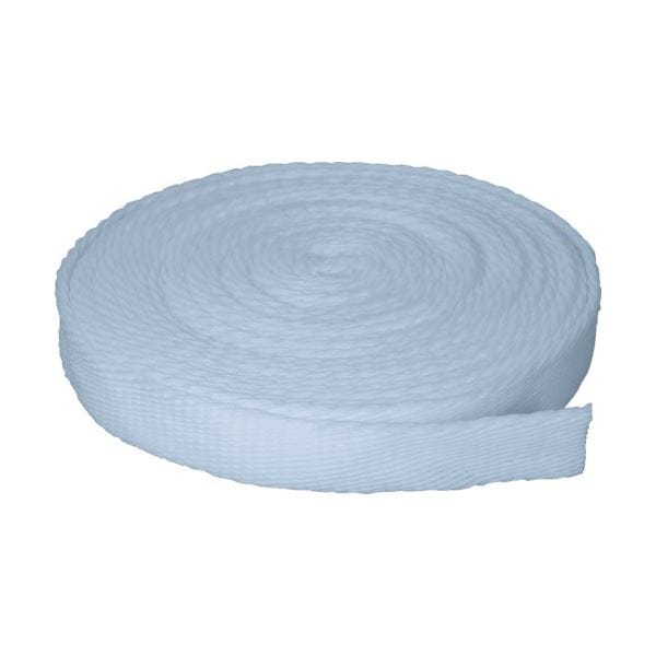 （まとめ）ネット緩衝材 幅約8cmx20M ホワイト TNKL-20 W 1巻 [x5セット]