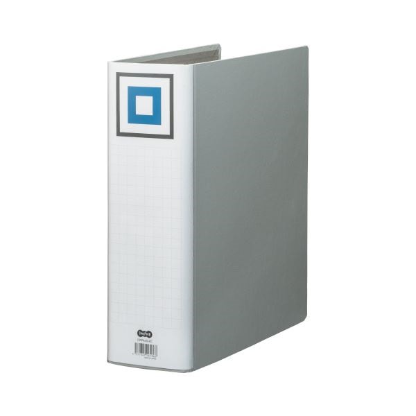 （まとめ） TANOSEE 両開きパイプ式ファイルV A4タテ 800枚収容 背幅95mm シルバー 1冊 30セット