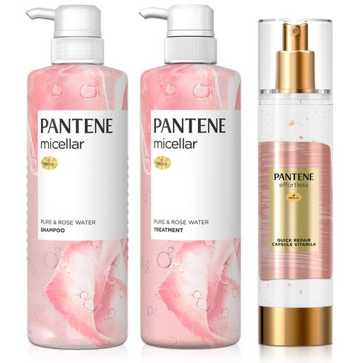 パンテーンミセラー シャンプー ・ トリートメント ・ ヴィタミルク ピュア&ローズ ウォーター 【セット買い】 4,787円