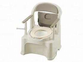 ポータブルトイレきらくPY2型 グレー やわらか 47540