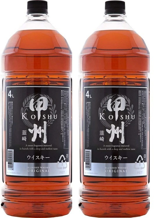 【送料無料】甲州 韮崎 ウイスキー オリジナル ペットボトル 4000ml 4L×2本