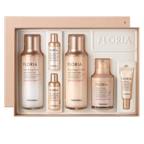 フロリア ニュートラエナジー スキンケア3点セット [化粧水150ml + 乳液150ml + クリーム50ml + ギフト] 高保湿 ツヤ肌 韓国コスメ