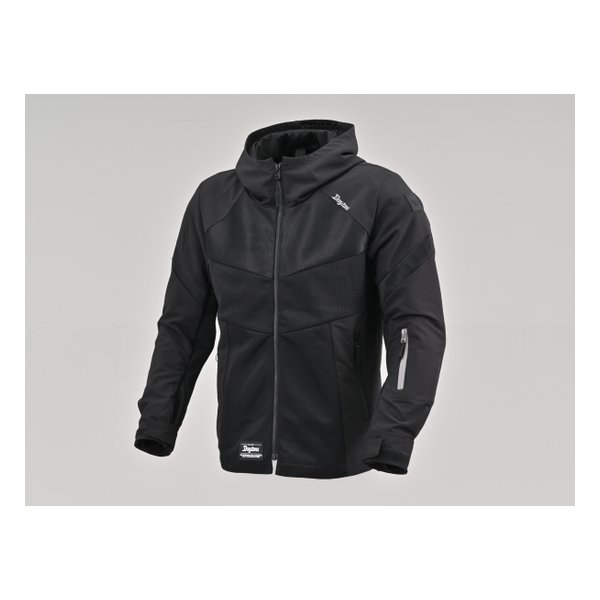 ハーフメッシュパーカー DJ-010 ソフトプロテクター付属 ブラック 2XL D46765