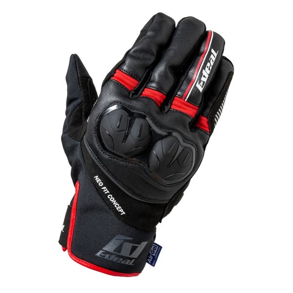 バイク用 プロテクションウインターグローブ ID-107 WEDGE ウェッジ レッド XLサイズ ID107RD/XL